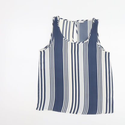 Additional front view of Jacqueline de Yong Women's Striped Tank Top, size 8