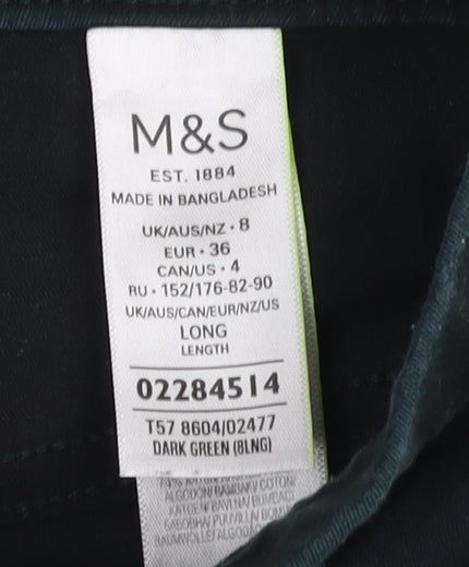 Marks & Spencer Women's Green Slim Jeggings Size 8