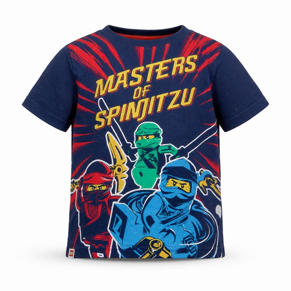 Character.com Boys Ninjago Blue T-Shirt 5-6 Years Graphic