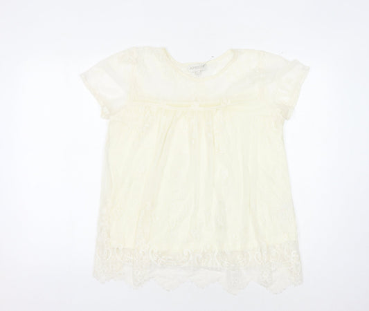 Apricot Women's Ivory Lace Top Size 10