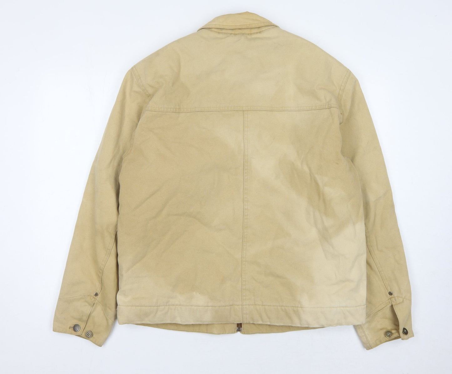 Marks & Spencer Men's Beige Jacket L Full Zip Casual