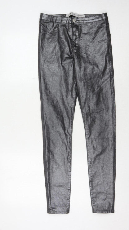 Additional front view of Denim Co. Women's Black Skinny Jegging, size 10
