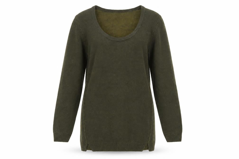 Tezenis Women's Green Pullover Jumper, Size M