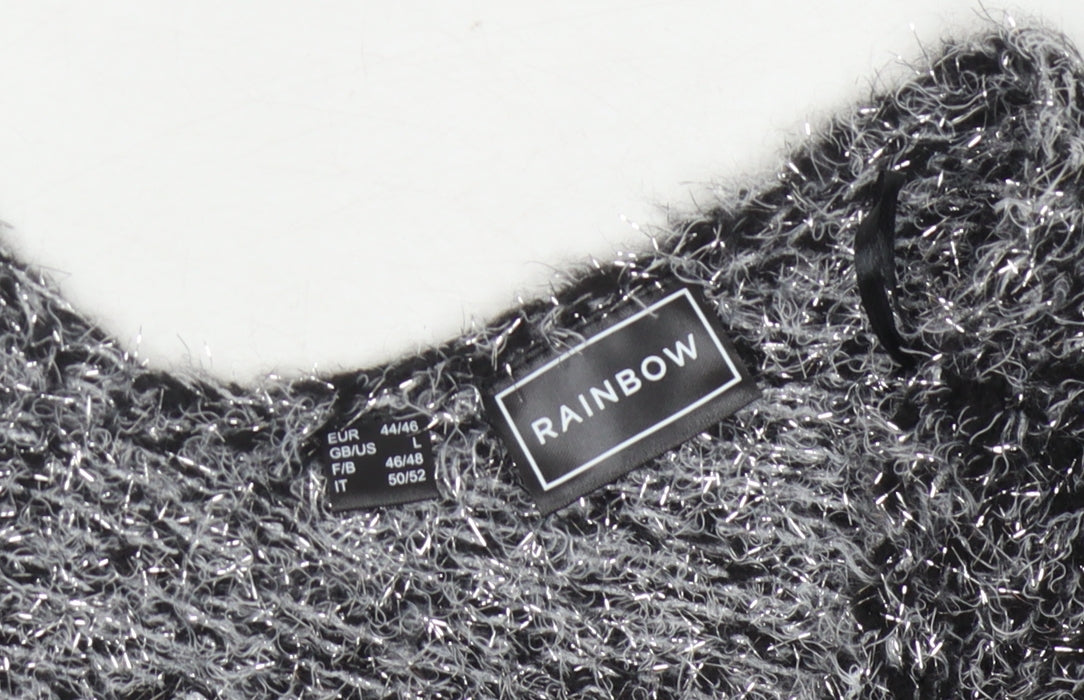 RAINBOW Women's Grey Jumper L Acrylic Polyester