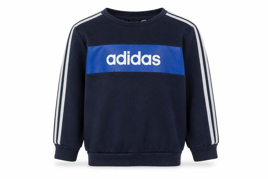 Adidas Boys Blue Pullover Sweatshirt 4 Years Logo Casual