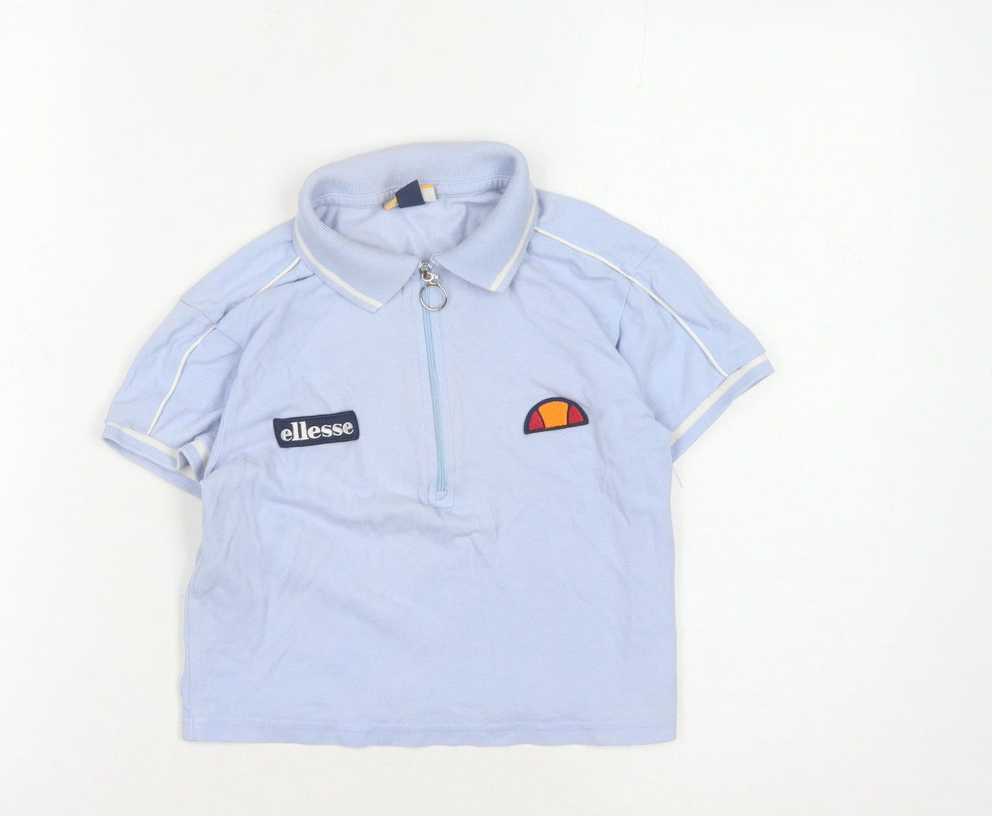 Ellesse Blue Polo Shirt, Unisex Adults, Size 6, Cotton