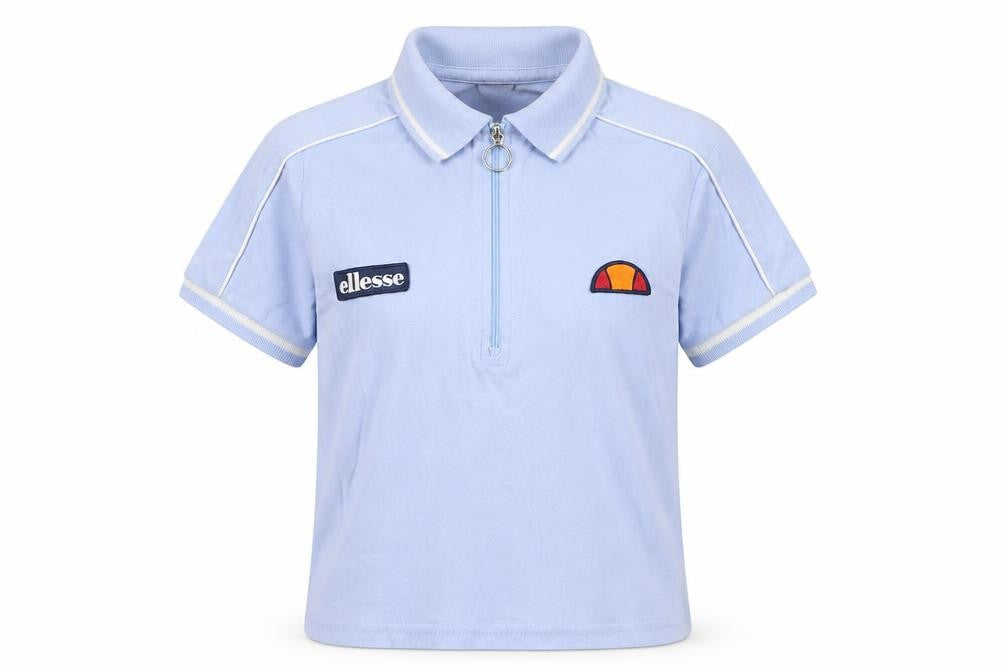 Ellesse Blue Polo Shirt, Unisex Adults, Size 6, Cotton