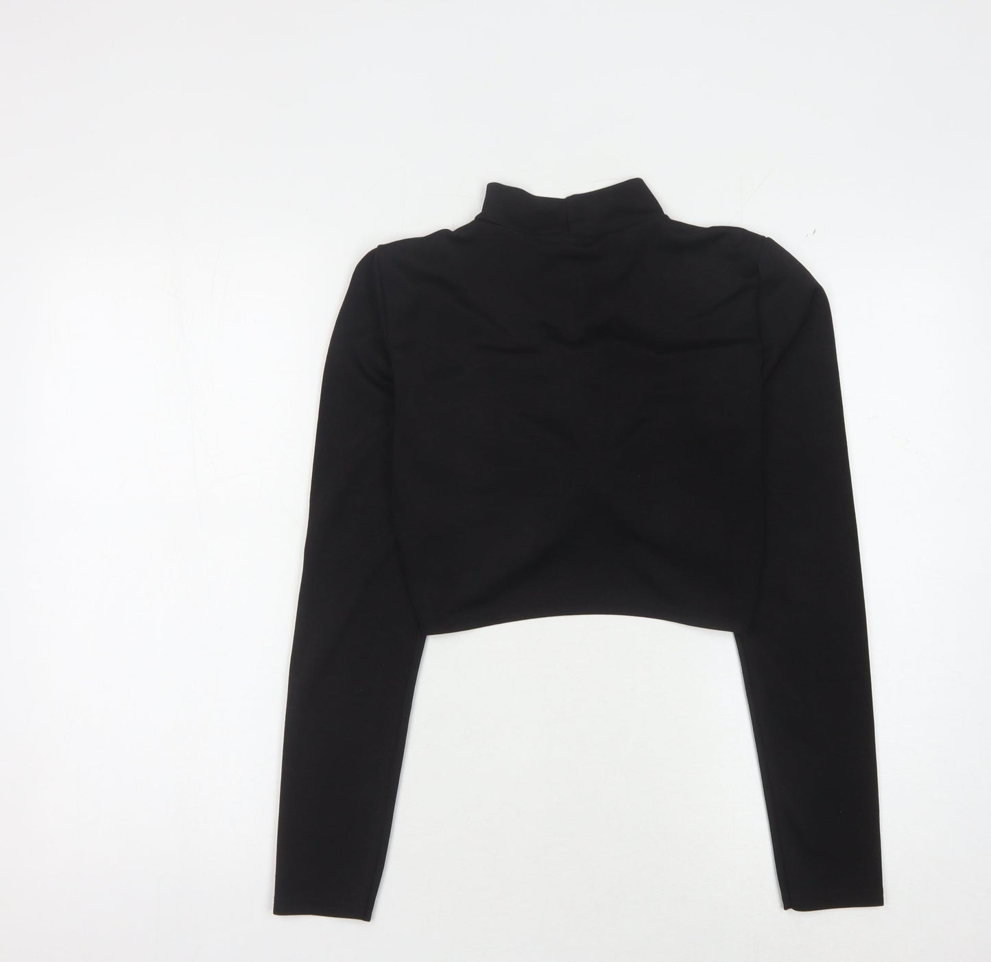 Pink Vanilla Women's Black Cropped Blouse - L