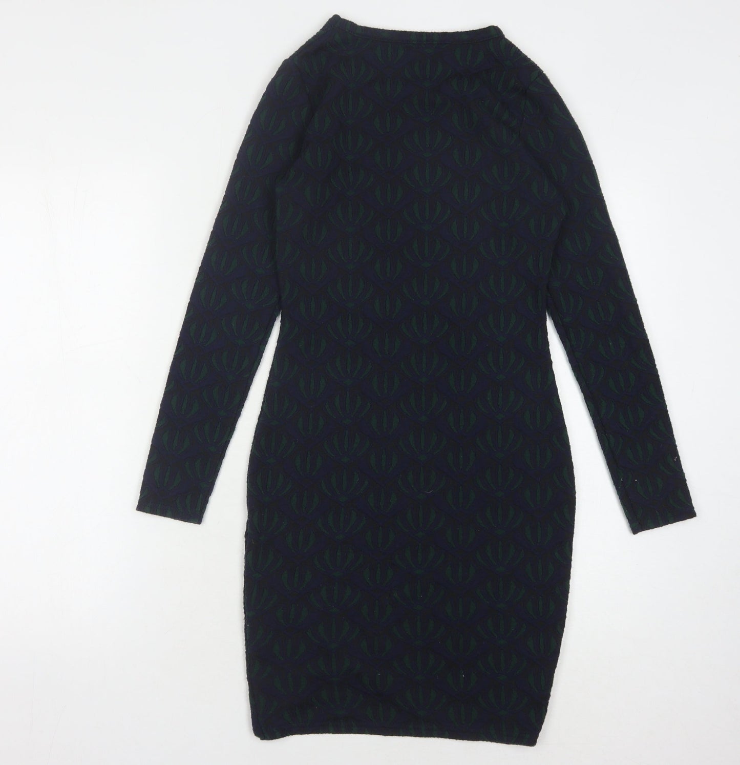 River Island Women's Black Bodycon Dress Size 8