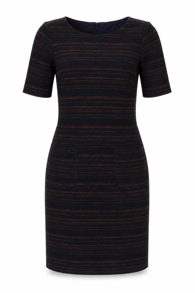 Laura Ashley Women's Striped Sheath Dress, Size 12