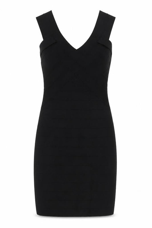 Karen Millen Black Bodycon Dress Women Size 8