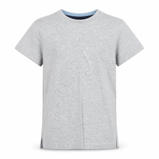 Jasper Conran Boys Grey T-Shirt Size 9-10 Short Sleeve Casual