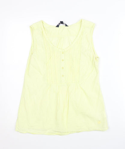 Peter Storm Women's Yellow Basic Blouse Size 10