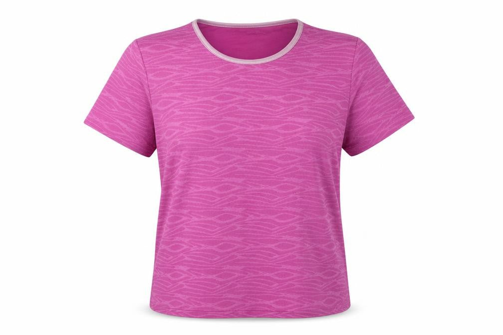Honor Millburn Women's Pink Geometric Jersey T-Shirt M