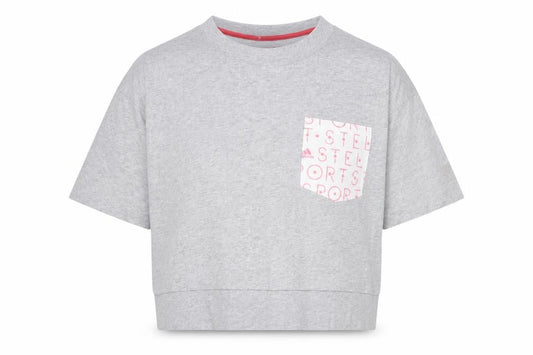 Adidas Women's Grey XS Cropped T-Shirt - Casual Spring