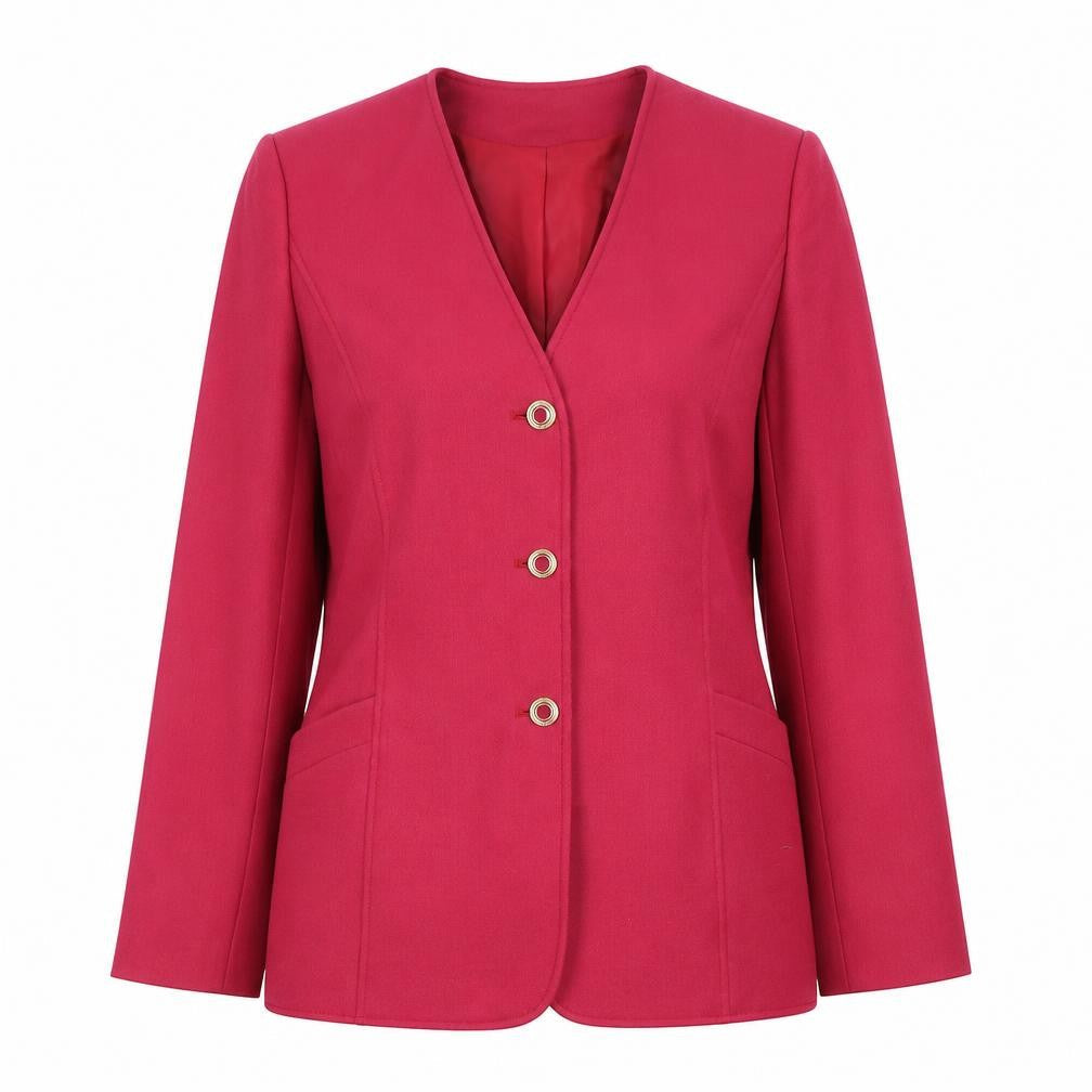 Eastex Red Women's Blazer Size 10 - Elegant Regular Fit