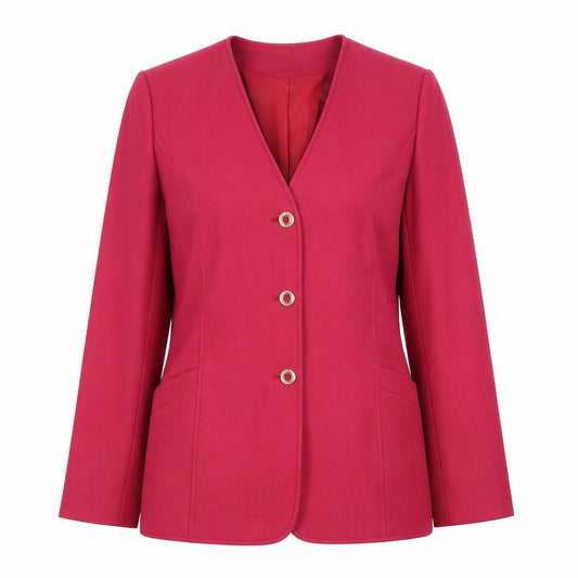 Eastex Red Women's Blazer Size 10 - Elegant Regular Fit