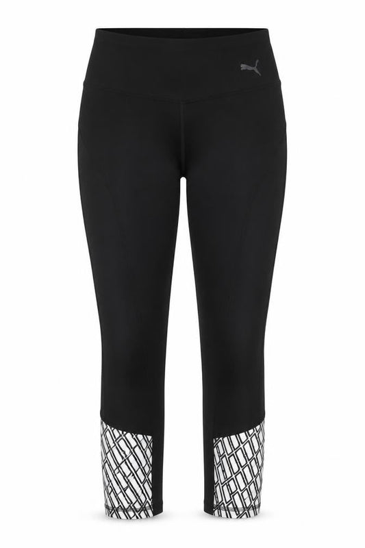 Puma Women's Black Cropped Leggings - Size S