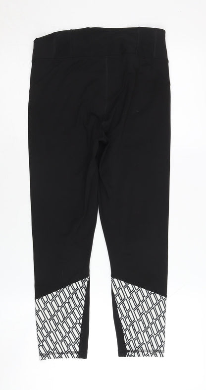 Back view of Puma Women's Black Cropped Leggings -, size S