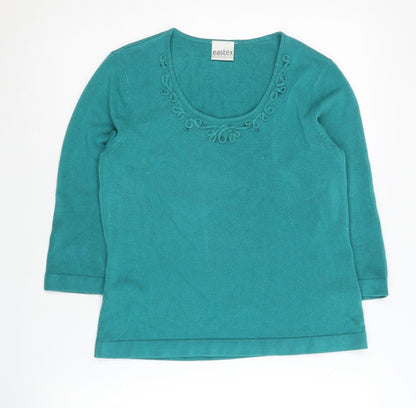 Eastex Women's Green Pullover Jumper, Size 10