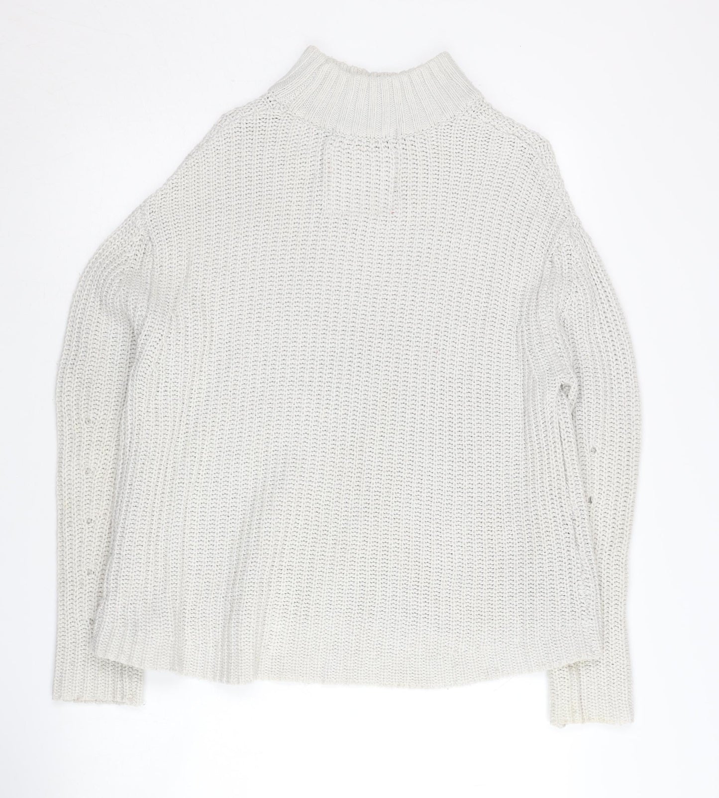 Superdry Women's Ivory High Neck Pullover Jumper XS