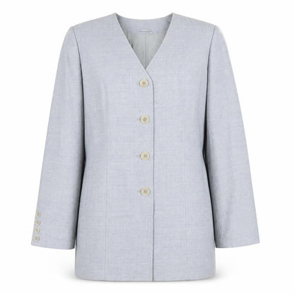 Viyella Women’s Grey Petite Blazer UK 14