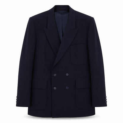 Jeff Banks Men's Blue Double-Breasted Blazer Size 40