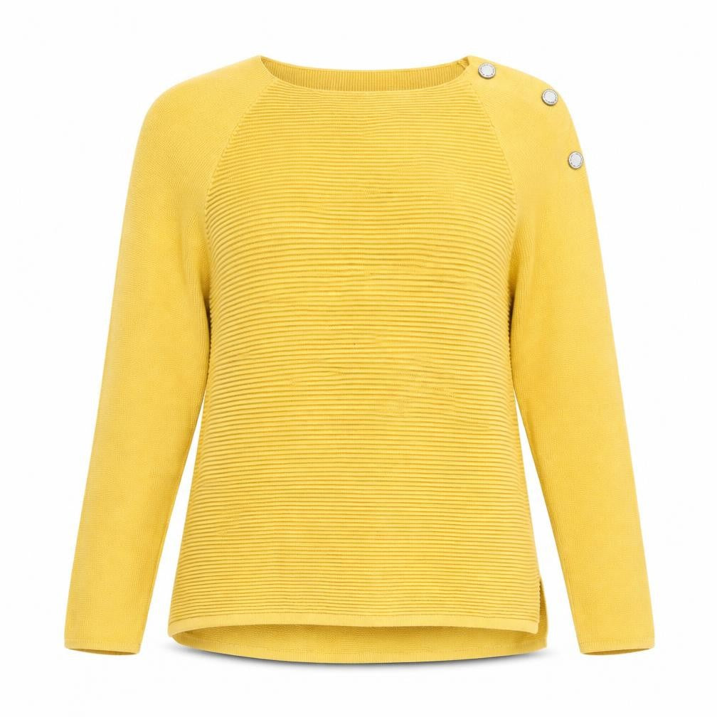J by Jasper Conran Women's Yellow Pullover Jumper Size 8
