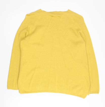 Back view of J by Jasper Conran Women's Yellow jumper, size 8