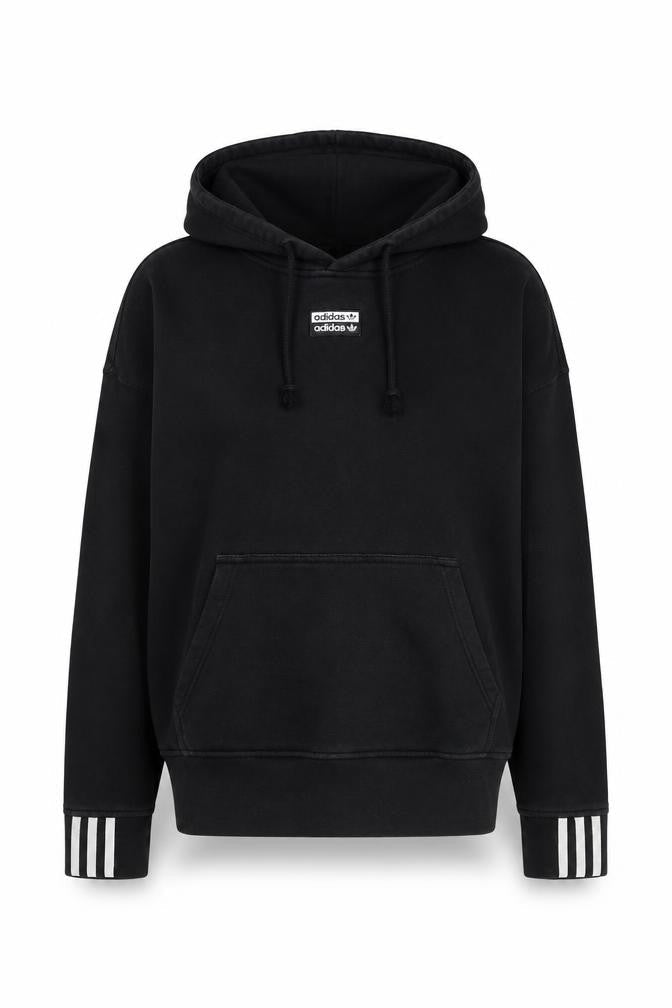 Adidas Women's Black Hoodie, Medium, Brand Logo