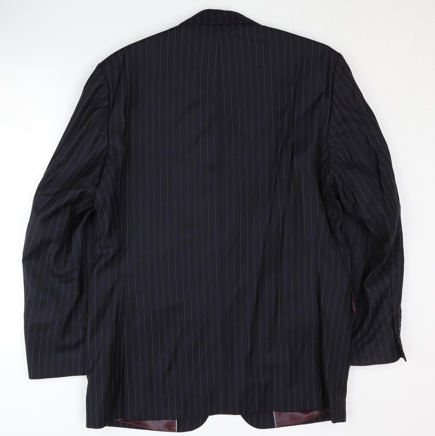 Austin Reed Men's Black Blazer, 42R Pinstripe Jacket