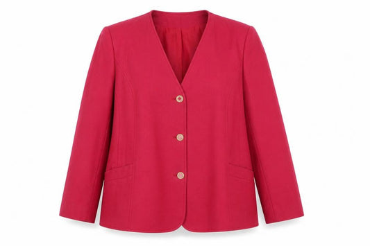Eastex Red Wool Blazer Size 16 Women's Workwear