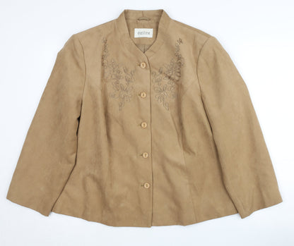 Eastex Women's Brown Blazer, Size 16, Polyester
