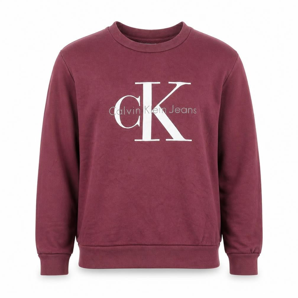 Calvin Klein Men's Red Medium Pullover Sweatshirt