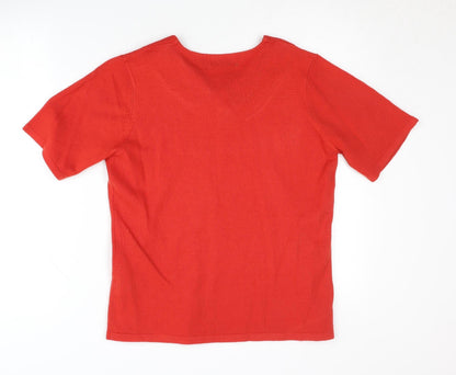 Back view of Honor Millburn Women's Red Jumper, size 10