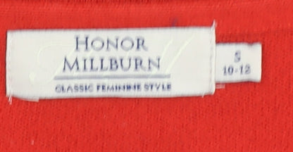 Brand and care label for Honor Millburn Women's Red Jumper, size 10