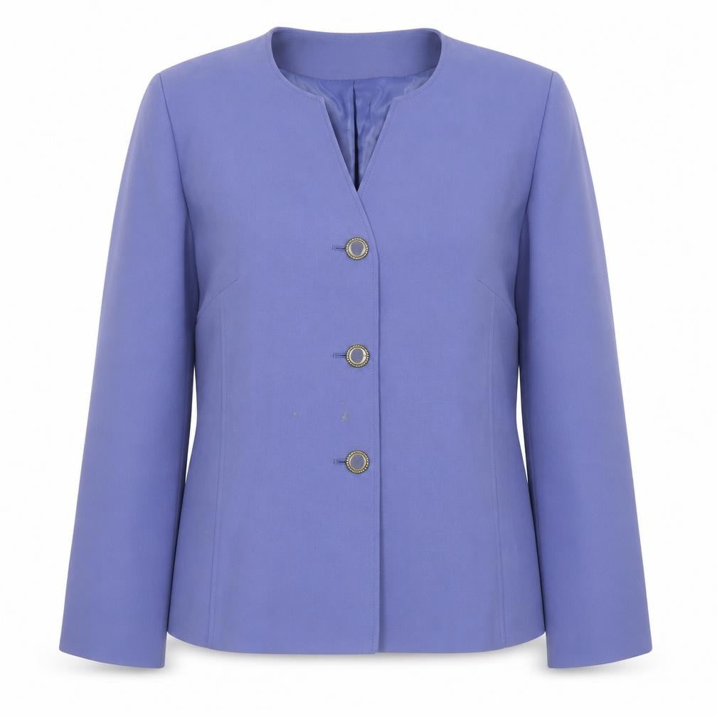 Eastex Womens Blue Blazer Size 16 Three-Button