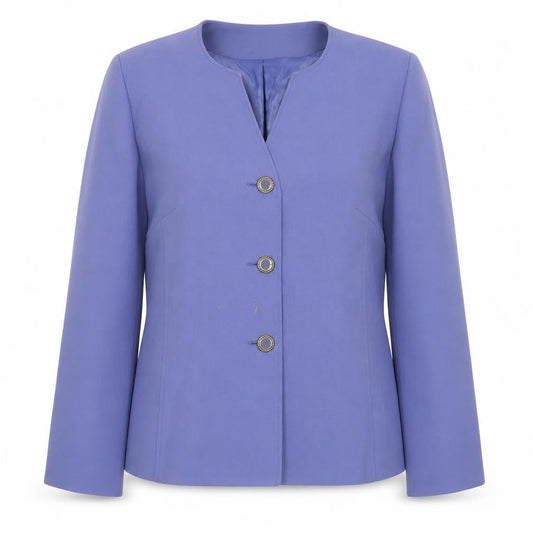 Eastex Womens Blue Blazer Size 16 Three-Button