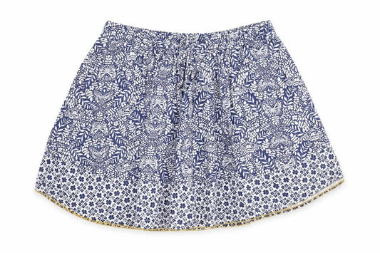 FatFace Girls Blue Floral A-Line Skirt 12-13 Years Spring/Summer