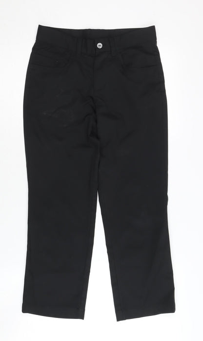 Additional front view of Puma boys’ black trousers, size 9-10, years polyester