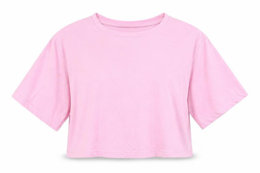 Puma Women's Pink Basic T-Shirt, Short Sleeve, Size S