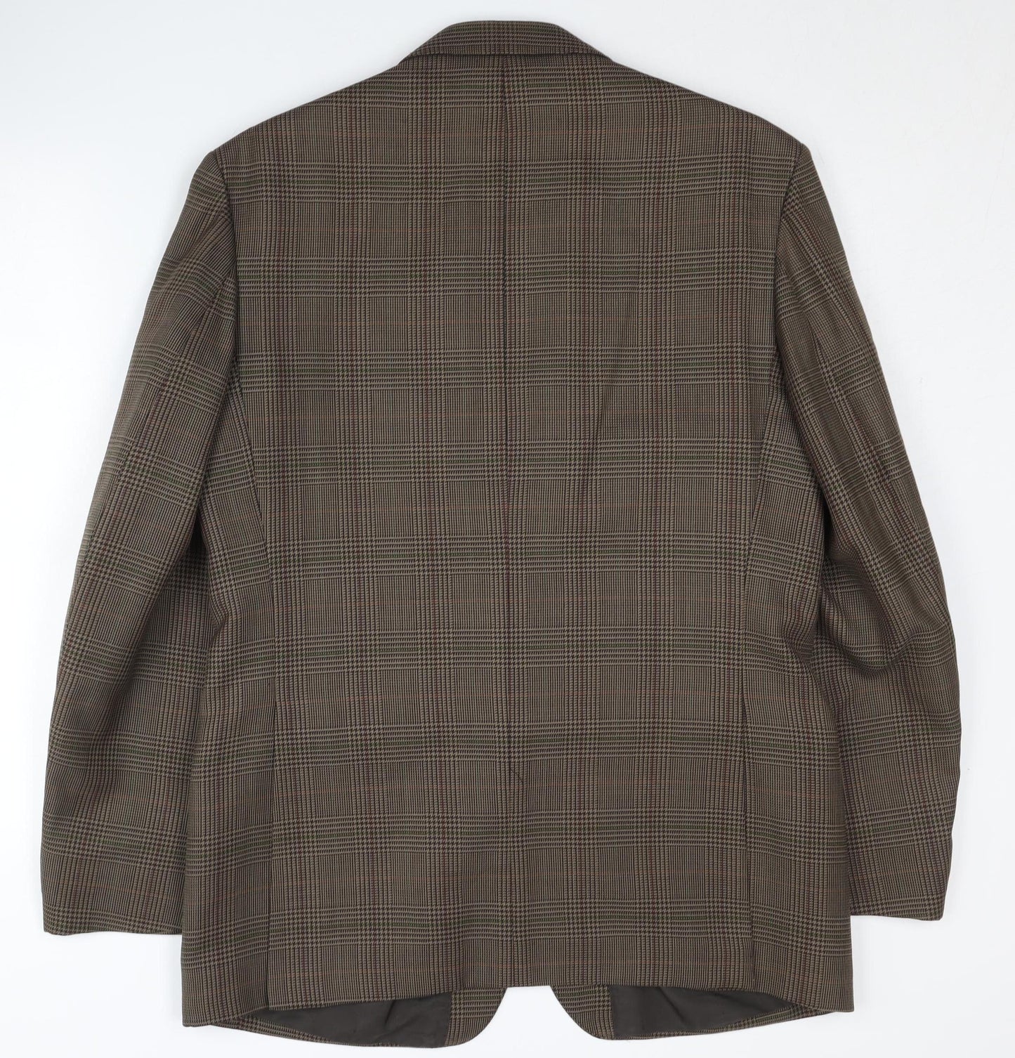 Centaur Men's Brown Check Blazer, Size 40, Regular Fit