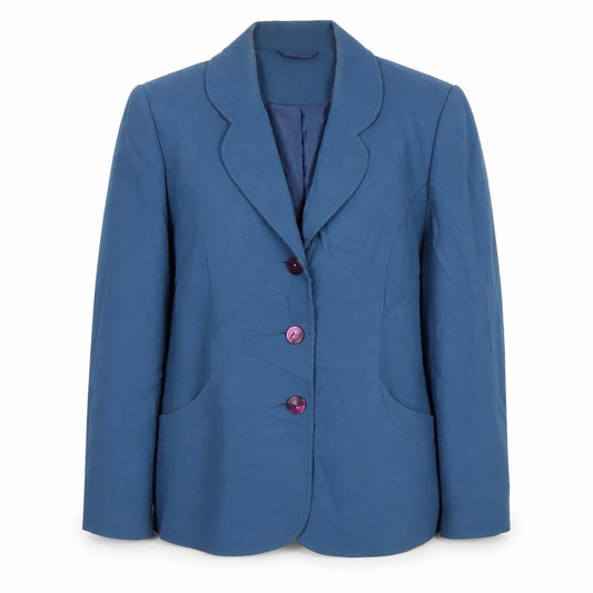 Eastex Women's Blue Blazer, Size 14, Classic Fit, Business Wear