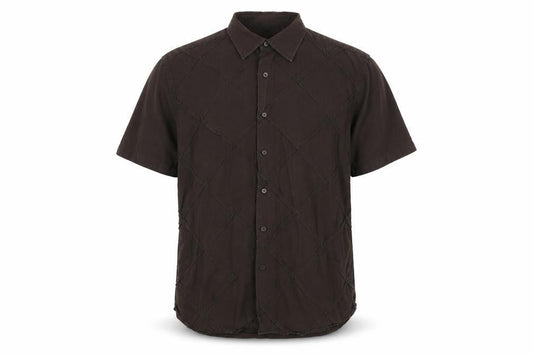 Dehavilland Men's Brown Classic Fit Shirt M