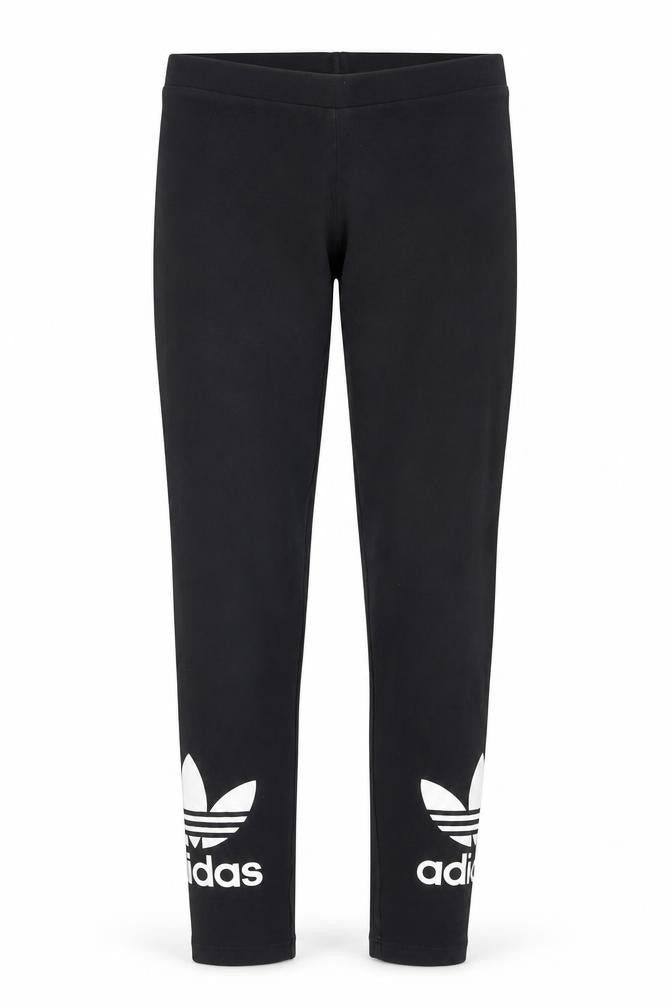 Adidas Girls Black Leggings XS Slim Fit Activewear