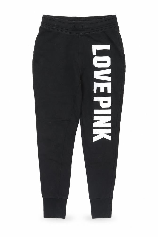 Pink Women's Black XS Jogger Trousers