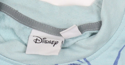 Preloved Disney Women's Blue Stitch Sweatshirt, M, Casual - Detail