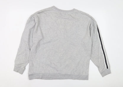 Preloved Disney Unisex Grey Mickey Long Sleeve T-Shirt Size 14 - Back