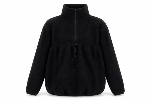 Mountain Warehouse Women's Black Fleece Hoodie, Size 10