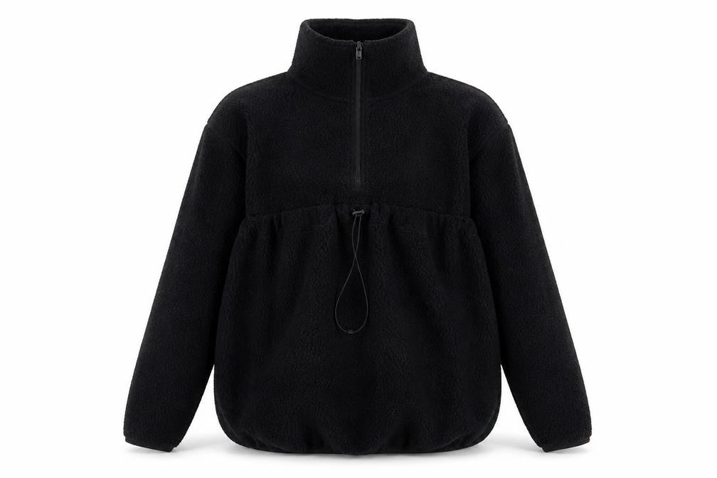 Mountain Warehouse Women's Black Fleece Hoodie, Size 10